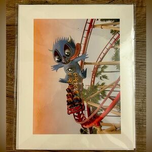 Subway Doodle Authentic Print Monster Riding a Rollercoaster